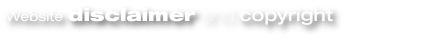 Website disclaimer and copyright