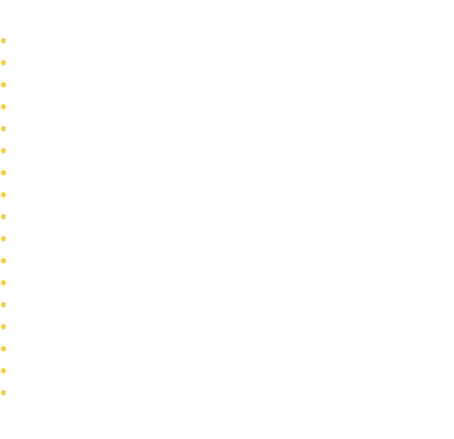 Our work covers a wide range of collaterals such as:  &bull;	Banners